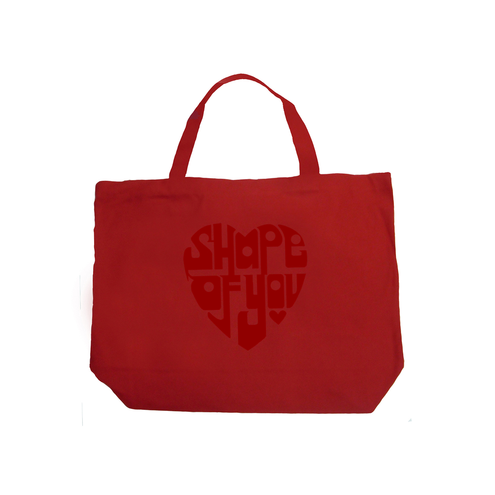 Large Word Art Tote Bag - Shape of You